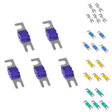 Max 5 Pieces Mini ANL Bolt Fork Fuse Kit Car Audio Circuit Breaker 100A