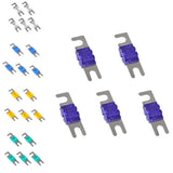 Max 5 Pieces Mini ANL Bolt Fork Fuse Kit Car Audio Circuit Breaker 100A