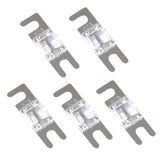 Max 5 Pieces Mini ANL Bolt Fork Fuse Kit Car Audio Circuit Breaker 80A