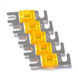 Max 5 Pieces Mini ANL Bolt Fork Fuse Kit Car Audio Circuit Breaker 40A