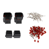 Max 2 Sets 16Pin Car Waterproof 2.2mm Terminals Electrical Wire Connector Plugs