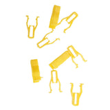 Max 500 Pieces Yellow Dashboard Instrument Plastic Fastener And Card Buckle Clip