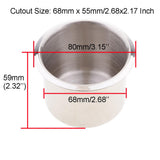 Max Universal Waterproof Drink Cup Holder for Boat Motorhome Accessary 68x55mm