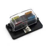 Max DC 12-32V 4 Way Blade Fuse Holder Box Block With Fuses Terminals Kit