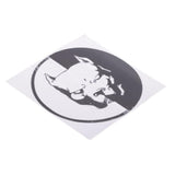 Max Car Stickers Stying Pitbull Super Hero Dog Reflective Waterproof Decal black