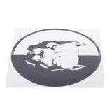 Max Car Stickers Stying Pitbull Super Hero Dog Reflective Waterproof Decal black