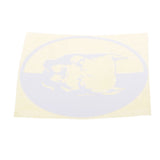 Max Car Stickers Stying Pitbull Super Hero Dog Reflective Waterproof Decal White
