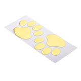Max 3D Stereo Dog Footprint Car stickers Adhesive Decal Decoration PVC Gold