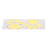 Max 3D Stereo Dog Footprint Car stickers Adhesive Decal Decoration PVC Gold
