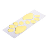 Max 3D Stereo Dog Footprint Car stickers Adhesive Decal Decoration PVC Gold
