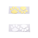 Max 3D Stereo Dog Footprint Car stickers Adhesive Decal Decoration PVC Gold