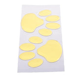 Max 3D Stereo Dog Footprint Car stickers Adhesive Decal Decoration PVC Gold