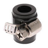 Max AN4 Car Fuel Oil Water Hose Pipe End Finisher Clamp Clip Aluminium Black