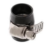 Max AN4 Car Fuel Oil Water Hose Pipe End Finisher Clamp Clip Aluminium Black