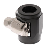 Max AN4 Car Fuel Oil Water Hose Pipe End Finisher Clamp Clip Aluminium Black