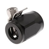 Max AN4 Car Fuel Oil Water Hose Pipe End Finisher Clamp Clip Aluminium Black