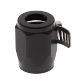 Max AN4 Car Fuel Oil Water Hose Pipe End Finisher Clamp Clip Aluminium Black