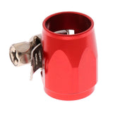 Max AN4 Car Fuel Oil Water Hose Pipe End Finisher Clamp Clip Aluminium Red