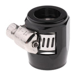 Max AN6 Car Fuel Oil Water Hose Pipe End Finisher Clamp Clip Aluminium Black