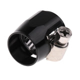 Max AN6 Car Fuel Oil Water Hose Pipe End Finisher Clamp Clip Aluminium Black