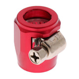 Max AN6 Car Fuel Oil Water Hose Pipe End Finisher Clamp Clip Aluminium Red