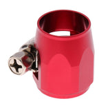 Max AN6 Car Fuel Oil Water Hose Pipe End Finisher Clamp Clip Aluminium Red