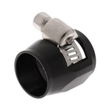 Max AN8 Car Fuel Oil Water Hose Pipe End Finisher Clamp Clip Aluminium Black
