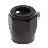 Max AN8 Car Fuel Oil Water Hose Pipe End Finisher Clamp Clip Aluminium Black