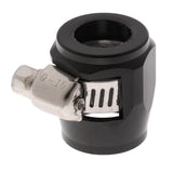 Max AN8 Car Fuel Oil Water Hose Pipe End Finisher Clamp Clip Aluminium Black