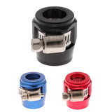 Max AN8 Car Fuel Oil Water Hose Pipe End Finisher Clamp Clip Aluminium Black