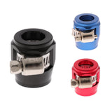 Max AN8 Car Fuel Oil Water Hose Pipe End Finisher Clamp Clip Aluminium Black