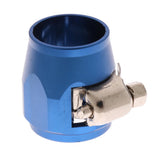 Max AN8 Car Fuel Oil Water Hose Pipe End Finisher Clamp Clip Aluminium Blue