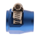 Max AN8 Car Fuel Oil Water Hose Pipe End Finisher Clamp Clip Aluminium Blue
