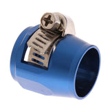 Max AN8 Car Fuel Oil Water Hose Pipe End Finisher Clamp Clip Aluminium Blue