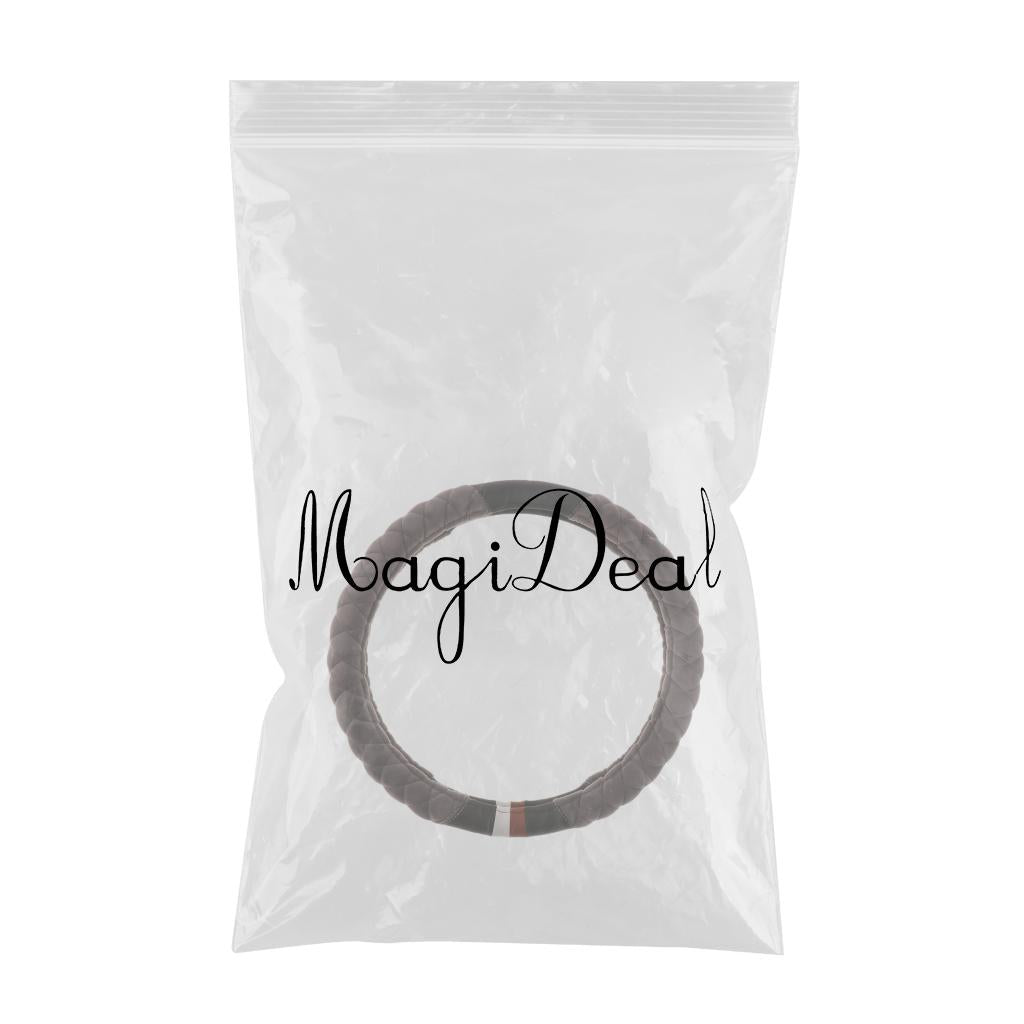 Max Universal Car Steering Wheel Cover Anti-slip Fluffy Protector Gray