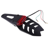 Max Fender LED Tail Brake Stop Light For Kawasaki KLR250 KLR650 KLX250 KX125 Red Lens
