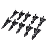 Max 10 Pieces Car Roof Air Vortex Generator Shark Fin Decorative Black