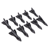 Max 10 Pieces Car Roof Air Vortex Generator Shark Fin Decorative Carbon Pattern