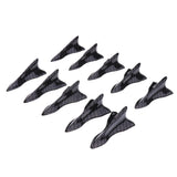 Max 10 Pieces Car Roof Air Vortex Generator Shark Fin Decorative Carbon Pattern