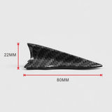 Max 10 Pieces Car Roof Air Vortex Generator Shark Fin Decorative Carbon Pattern