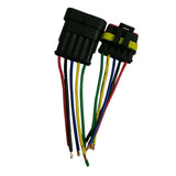 Max 5 Pin HID Sealed Waterproof Quick Splice Electrical Wire Connector Plug
