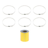 Max Car Exhaust Manifold Pipe Reflective Heat Protection Wrap Tape Roll Gold