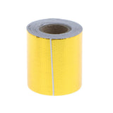 Max Car Exhaust Manifold Pipe Reflective Heat Protection Wrap Tape Roll Gold