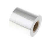 Max Car Exhaust Manifold Pipe Reflective Heat Protection Wrap Tape Roll Silver