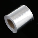 Max Car Exhaust Manifold Pipe Reflective Heat Protection Wrap Tape Roll Silver