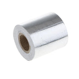 Max Car Exhaust Manifold Pipe Reflective Heat Protection Wrap Tape Roll Silver