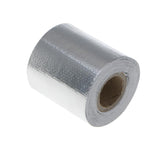 Max Car Exhaust Manifold Pipe Reflective Heat Protection Wrap Tape Roll Silver