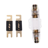 Max ANL Fuse Holder Distribution Inline Gold Plated Free with 100A 200A Fuses