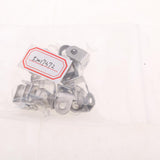 Max Maxb 20 Pieces Small Silver Tone Metal 90 Degrees Angle Bracket with Suction Cup