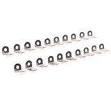 Max Maxb 20 Pieces Small Silver Tone Metal 90 Degrees Angle Bracket with Suction Cup